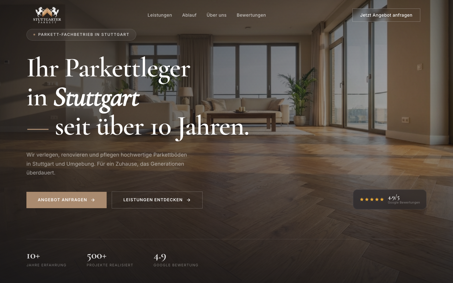 Stuttgarter Parkett Website